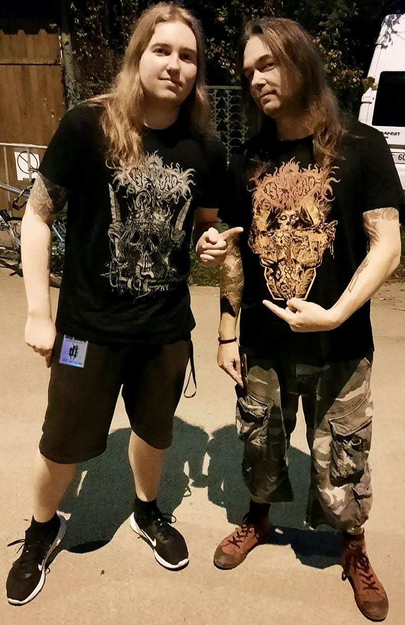 Foto von Rico Pirk und Felix Pirk, Heavy-Metal-Band „Veil of the Serpent“, Brieselang