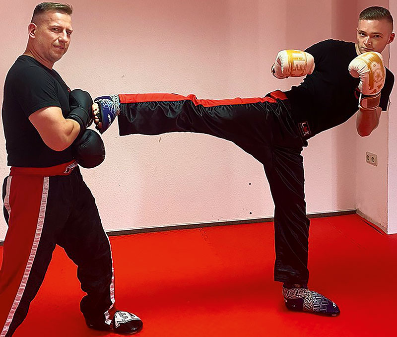 Foto von Frank Kollas und Lucas Kollas, Kickboxer, Brieselang