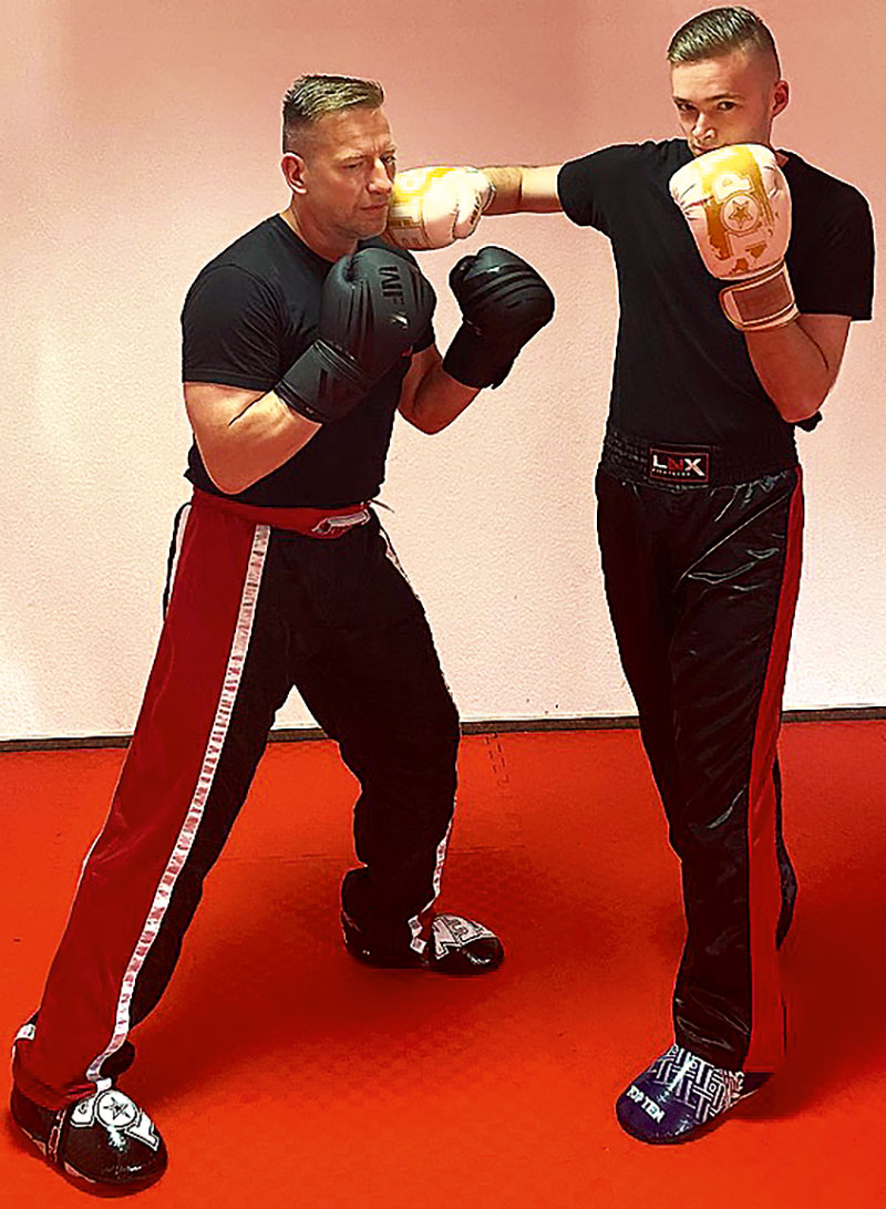 Foto von Frank Kollas und Lucas Kollas, Kickboxer, Brieselang