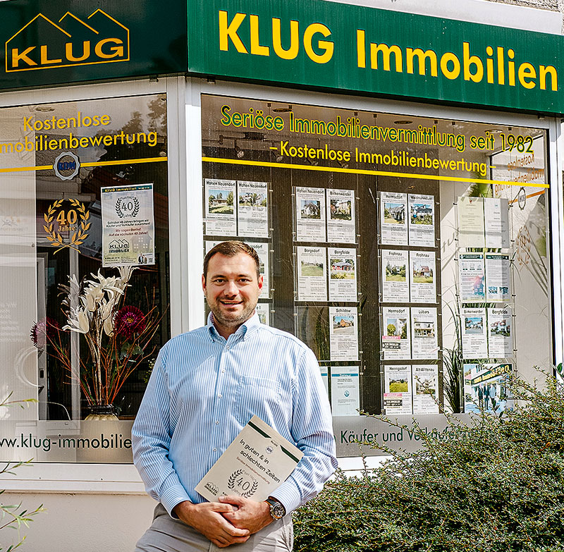 Foto von Sebastian Klug und Michael Meyer von der Firma KLUG Immobilien GmbH