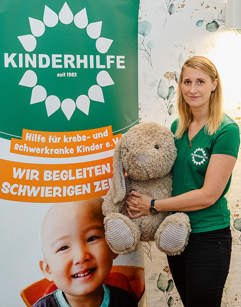 Foto von Vanessa Irmschler von der Firma KINDERHILFE – Hilfe für krebs- und schwerkranke Kinder e.V.